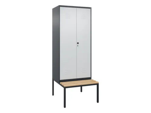 locker voor scheiding van kleding,HxBxD 2120x800x815mm,2vak