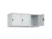 opzetkast,v. locker,3vak.,vak B 400mm,HxBxD 500x1200x500mm,vleugeldeur