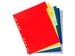 Tabbladen A4 Assorti PP 0.12mm 6-delig 1-6 Bedrukt 11-Gaats