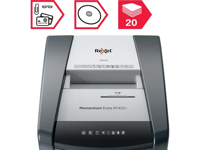 Momentum Extra XP420+ papiervernietiger 60L zwart