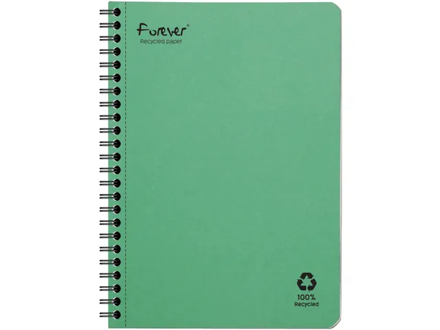 FOREVER spiraalschrift A5 90g gelijnd assorti