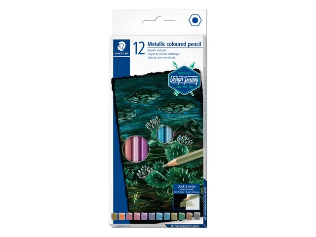 Kleurpotlood Staedtler metallic set à 12 kleuren