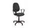 Bureaustoel EN1335 Linea Tiger 01 zwart/zwart met armleuning