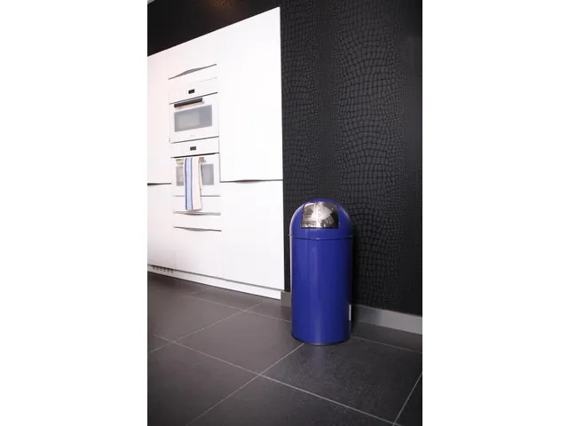 Afvalbak Pushcan 40 Liter Blauw