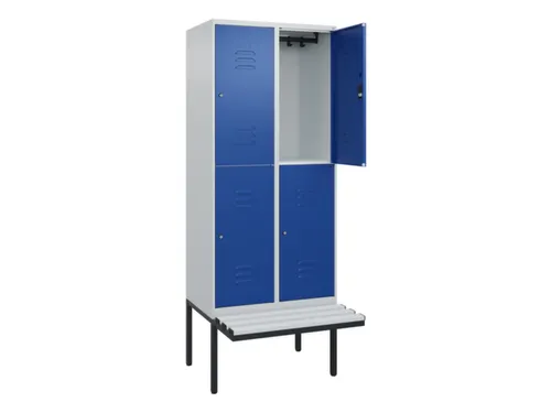 Dubbeldekse dekenkist,HxBxD 2120x800x815mm,2x2vak.,vak B 400mm