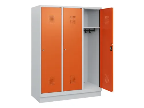 schoollocker,HxBxD 1630x1200x500mm,3vak,vak B 400mm,cil.-slot,sokkel