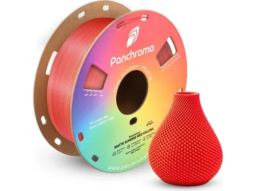 PLA Dual Matte 1,75mm rood-geel 1kg Panchroma 3D Filament