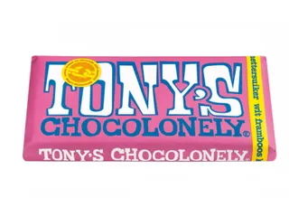 Chocolade Tony's Chocolonely reep 180gr wit framboos knettersuiker - 3