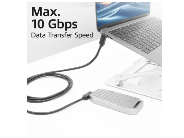 Kabel ACT USB-C hoek links/rechts USB-C hoek boven/beneden 10Gbps 1m