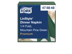 Tork 478847 Premium Linstyle Dinnerservet Donkergroen 700 Stuks