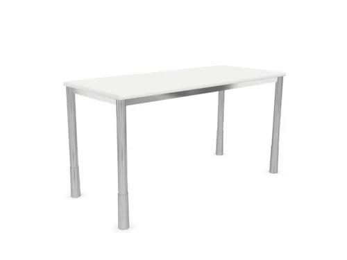 In hoogte verstelbaar bureau,HxBxD 720-840x1400x600mm,Bl-wit
