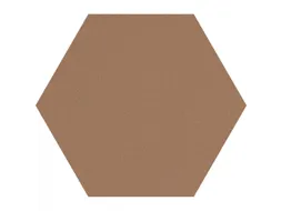 Prikbord Zeshoek Bruin Kleur 2166 Bulletin Paneel Ø 60 cm frameloos