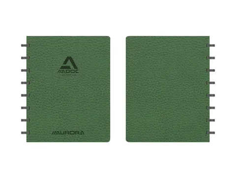 Schrift Adoc Business A5 ruit 5x5mm 144 pagina's 90gr groen