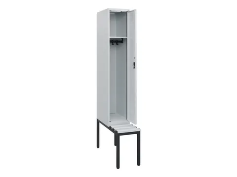 locker met bank,HxBxD 1950x300x815mm,1vak,vak B 300mm,cilinderslot