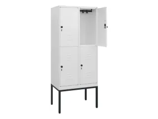 dubbeldekse locker,HxBxD 1950x800x500mm,2x2vak.,vak B 400mm - 2