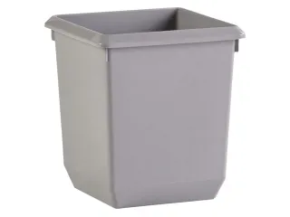 Papierbak Kunststof Vierkant Taps 31cm hoog 21 liter Grijs - 6