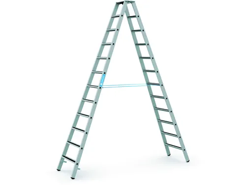 veiligheidsladder,beide zijden,2x12treden m. R13-laag,balk L 3,39m