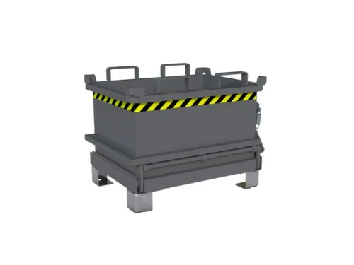 mini-bodemklepcontainer,HxLxB 625x600x800mm,0,13m³,inrijbeugel,staal