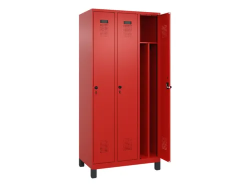 locker voor scheiding van kleding,HxBxD 1950x900x500mm,3vak