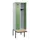 locker met bank,HxBxD 2120x600x815mm,2vak,vak B 300mm,cilinderslot