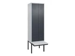locker voor scheiding van kleding,HxBxD 2120x600x815mm,2vak