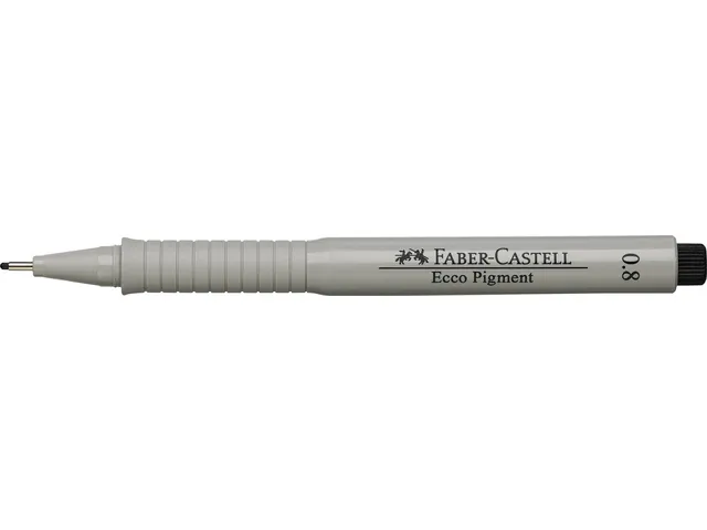 Tekenpen Faber Castell Ecco Pigment 0.8Mm Zwart