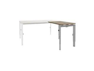Bureau Linesto N3 aanbouwtafel 80x60cm hav/kers 25mm alu - 1