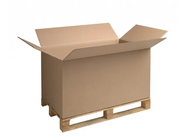 Palletdoos 1185x785x870mm Dubbele Golf Bruin 120 stuks