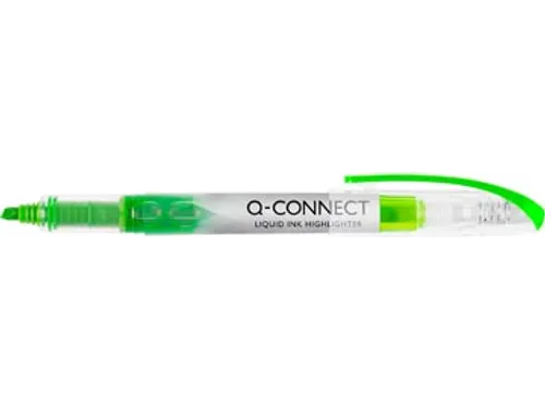 Q-connect Liquid Ink markeerstift Schuine punt Groen