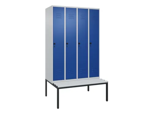 locker voor scheiding van kleding,HxBxD 2120x1200x815mm,4vak