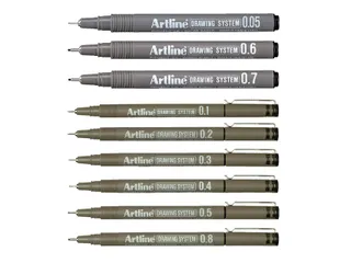 Fineliner Artline technisch 0.4mm zwart - 2