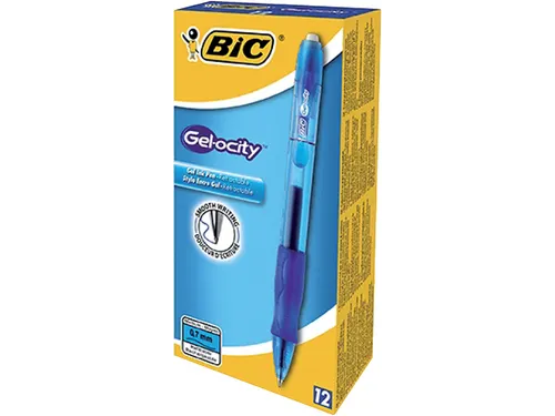 Gelschrijver Bic Gelocity blauw medium 0.3mm