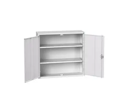 wandkast 1000x1050x350mm 2xStalen bodem sokkel Ral 7035 front Ral 7035