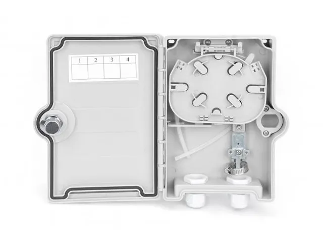 Verdeeldoos voor buitengebruik IP65 voor 2x SC/SX-adapters of 2x LC/DX