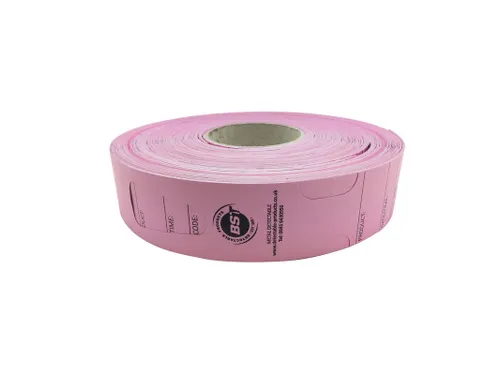 BST Detecteerbare Loop Tags hittebestendig 48x279mm Roze 500 stuks