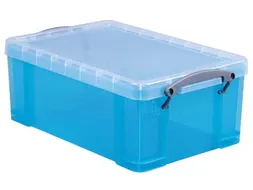 Opbergdoos 9 Liter Transparant Aqua