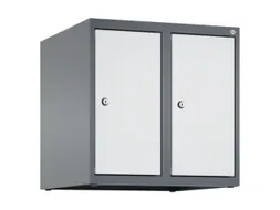 opzetkast,v. locker,2vak.,vak B 250mm,HxBxD 500x500x500mm,vleugeldeur