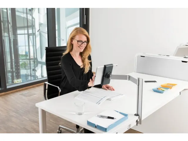 Durable Tablet Arm Metaal Zilver