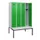 locker met bank,HxBxD 1950x1200x815mm,4vak,vak B 300mm,cilinderslot