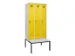 armoire vestiaire avec banc noir et blanc,HxlxP 2120x900x815mm