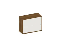 schuifdeurkast,HxBxD 770x1000x430mm,decor romp noten,decor front wit