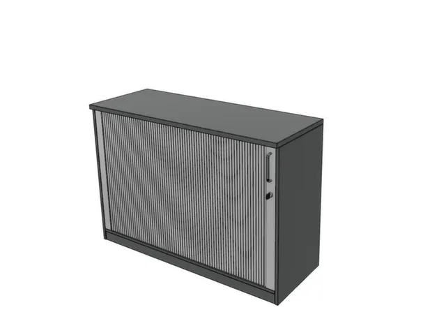 jaloeziedeurkast,HxBxD 825x1200x445mm,1xhouten vloer,MS-donkergrijs