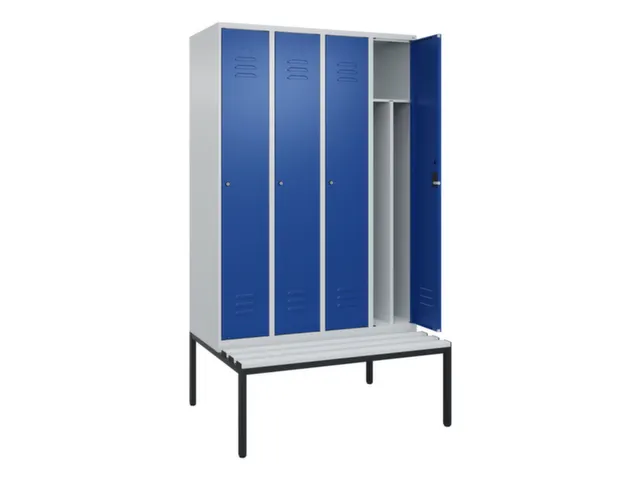 locker voor scheiding van kleding,HxBxD 2120x1200x815mm,4vak