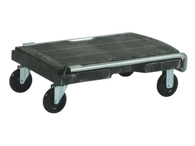 Transportkar Rubbermaid Triple Trolley inklapbaar 225kg zwart