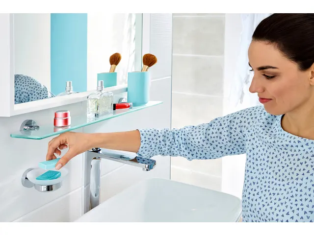 Zeephouder Tesa Smooz 40324 chroom/glas