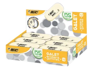 Gum Bic Galet pvc vrij zacht potlood wit - 2