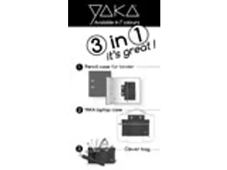 Etui 3 In 1 Kit, Donkergrijs - 2