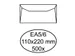 Envelop Quantore Bank Ea5/6 110x220mm 80gr Wit Gegomd