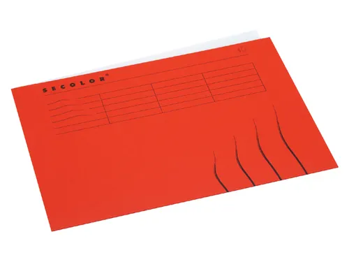 Vouwmap Secolor A4 gelijk 225gr rood