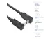 Kabel ACT USB-C hoek boven/beneden 10Gbps 1m